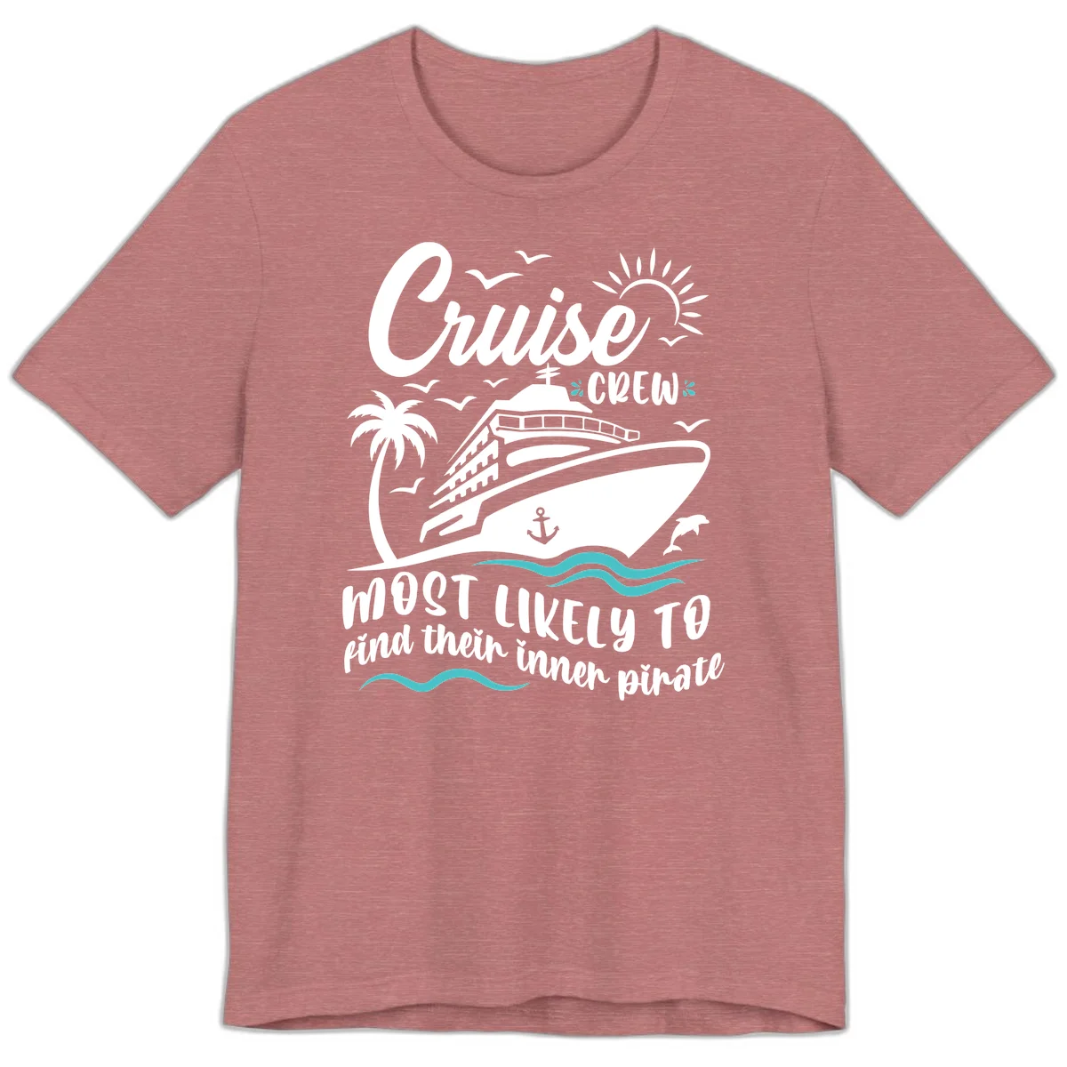 Cruise Crew Inner Pirate Premium T-Shirt in Heather Mauve
