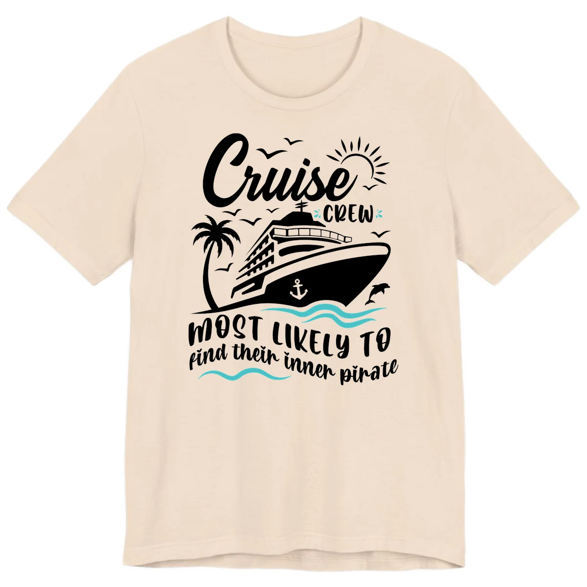 Cruise Crew Inner Pirate Premium T-Shirt in Soft Cream