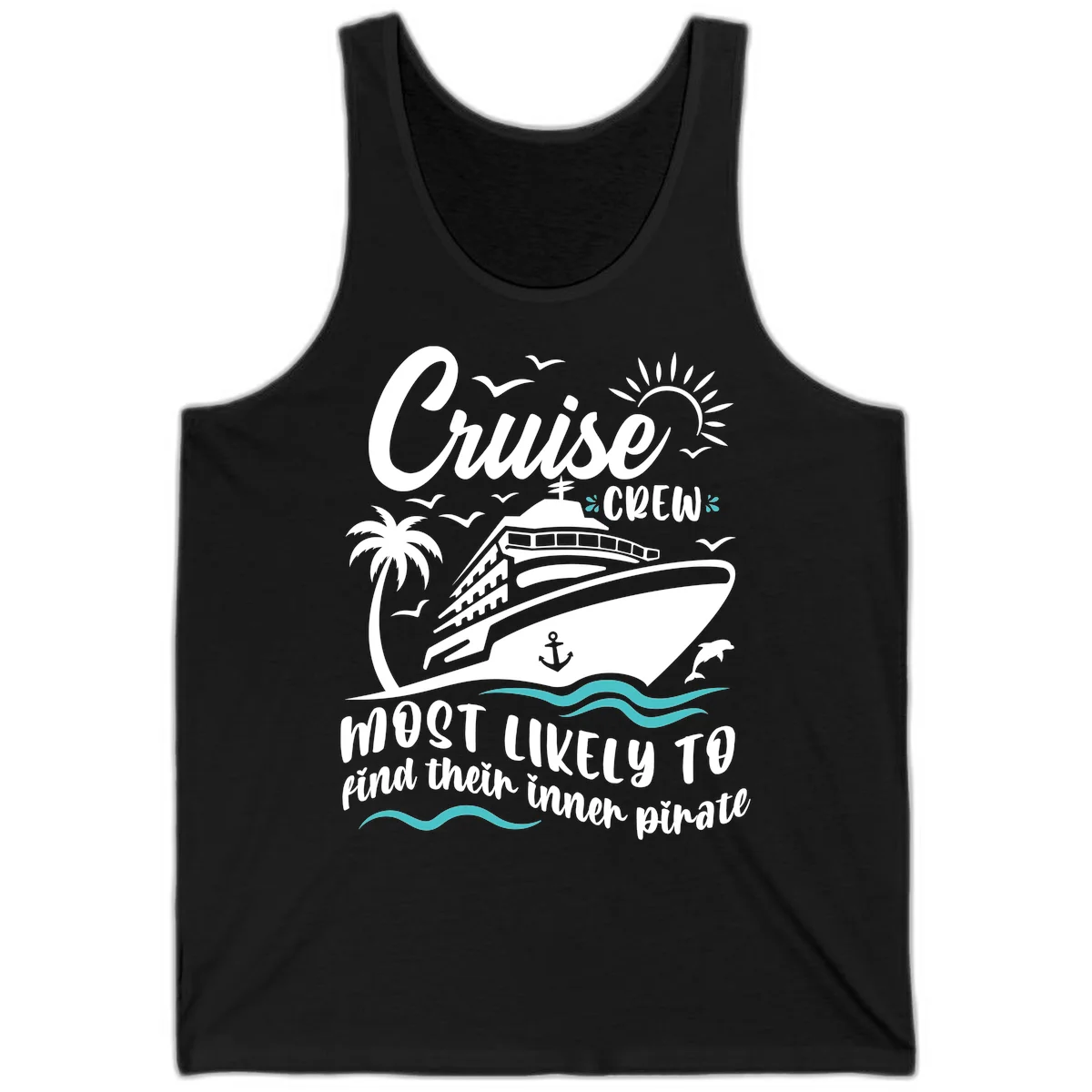 Cruise Crew Inner Pirate Tank in Black