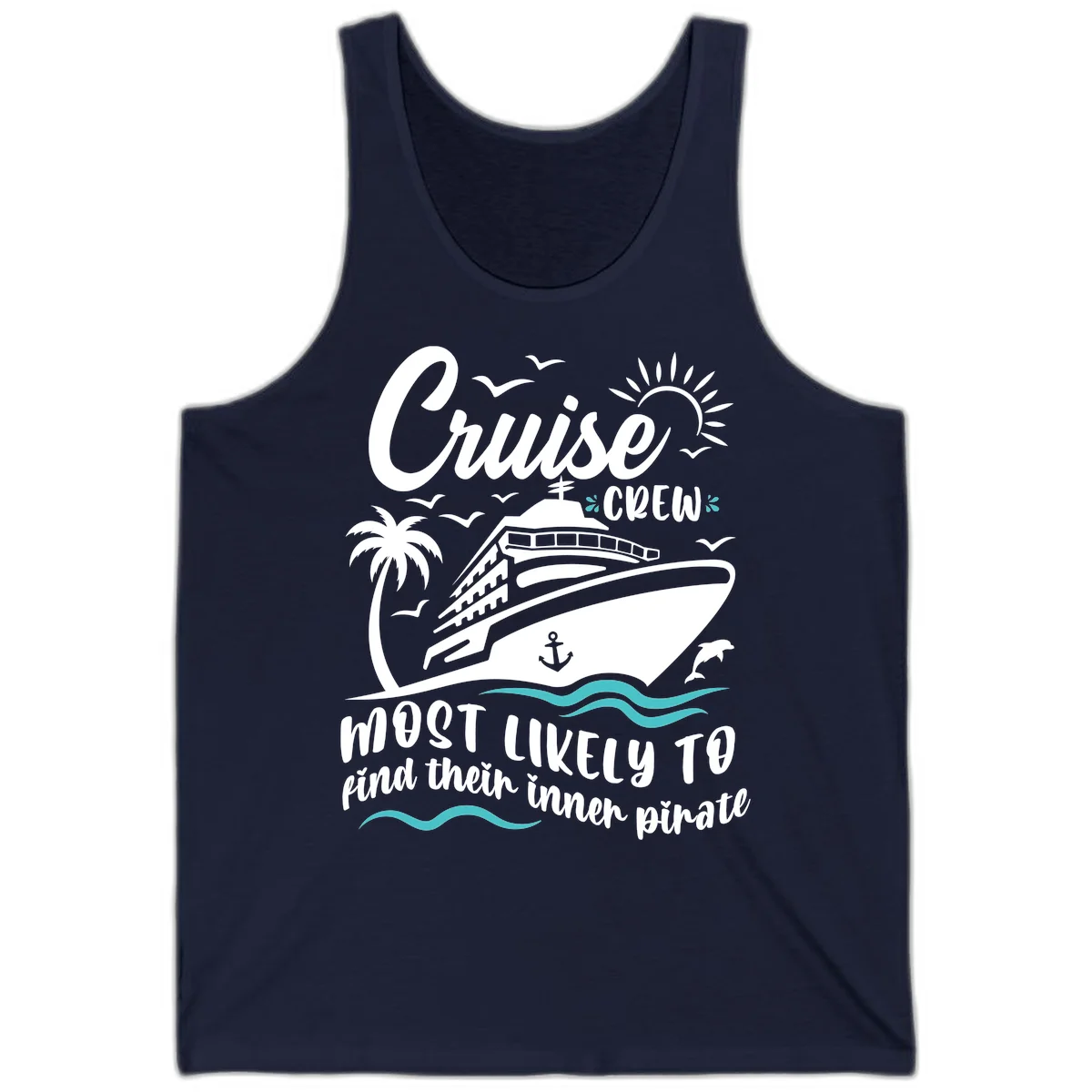 Cruise Crew Inner Pirate Tank in Navy