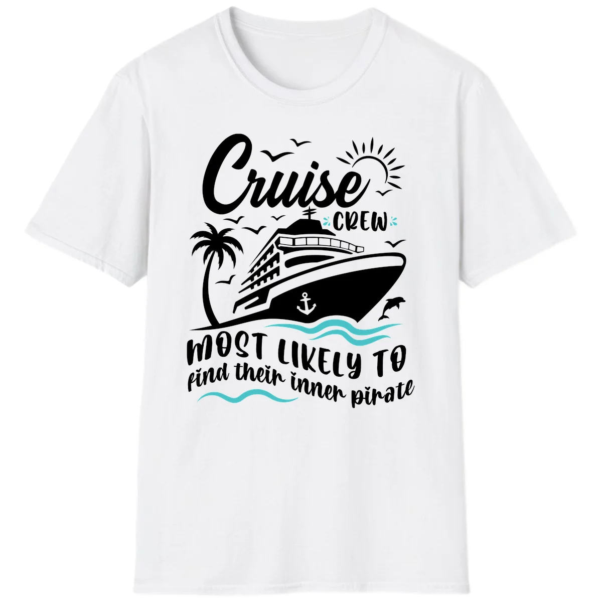 Cruise Crew Inner Pirate T-Shirt in White