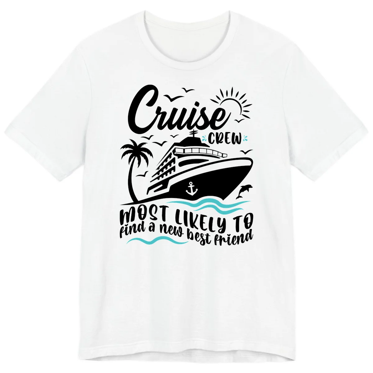 Cruise Crew Find A New Best Friend Premium T-Shirt in White