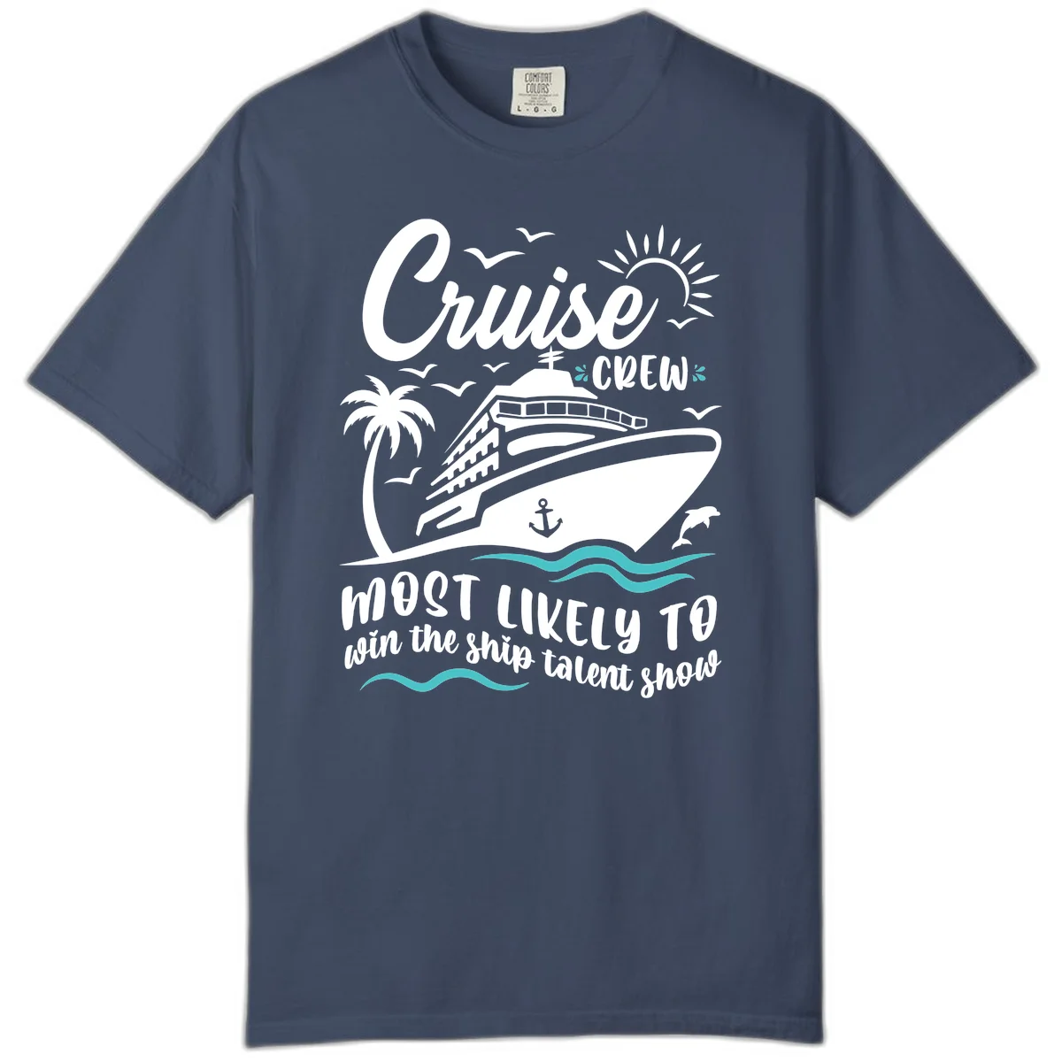 Cruise Crew Ship Talent Show Comfort Color Tee in Midnight