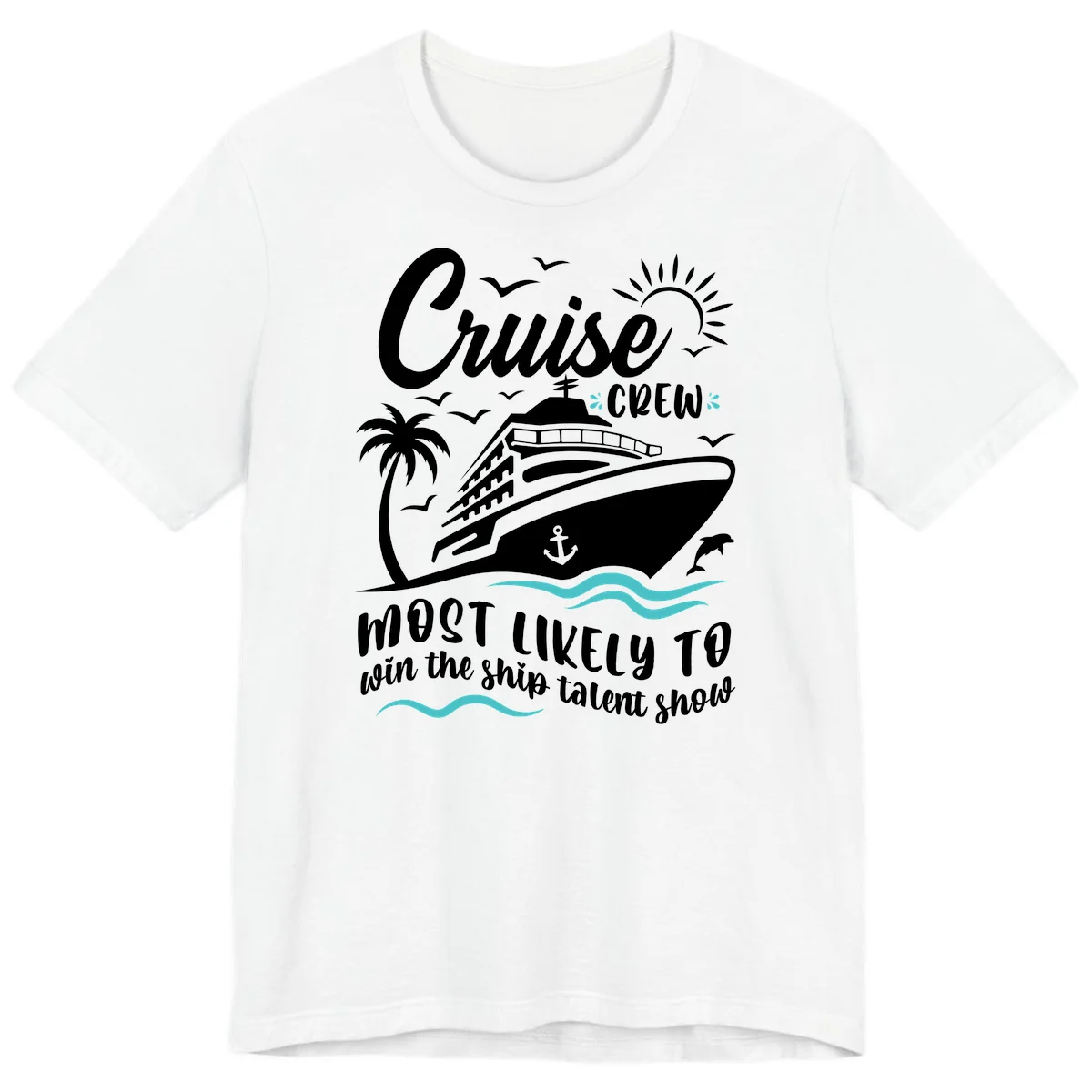 Cruise Crew Ship Talent Show Premium T-Shirt in White