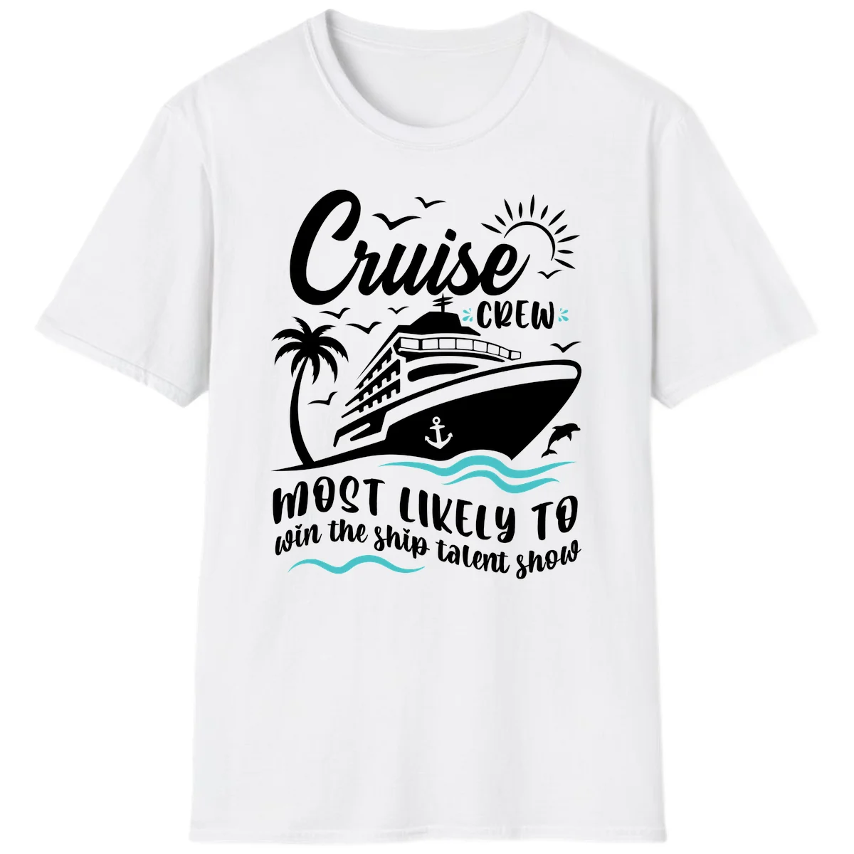 Cruise Crew Ship Talent Show T-Shirt in White