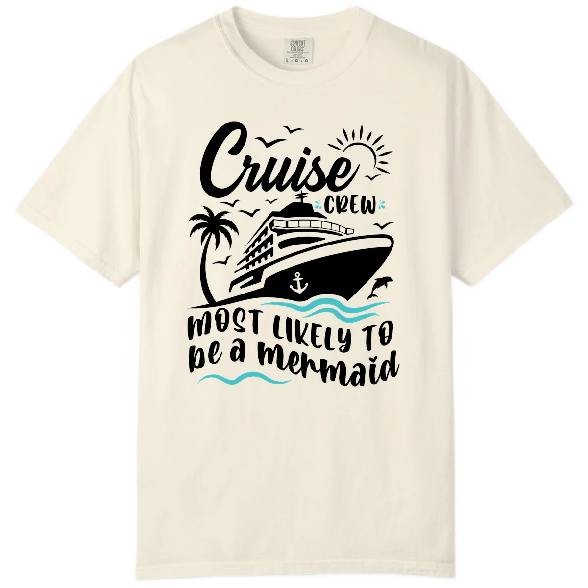 Cruise Crew Mermaid Life Comfort Color in Ivory