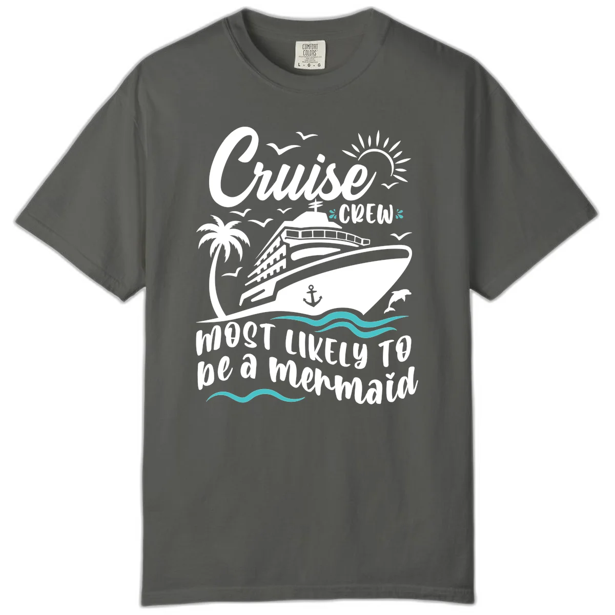 Cruise Crew Mermaid Life Comfort Color in Pepper