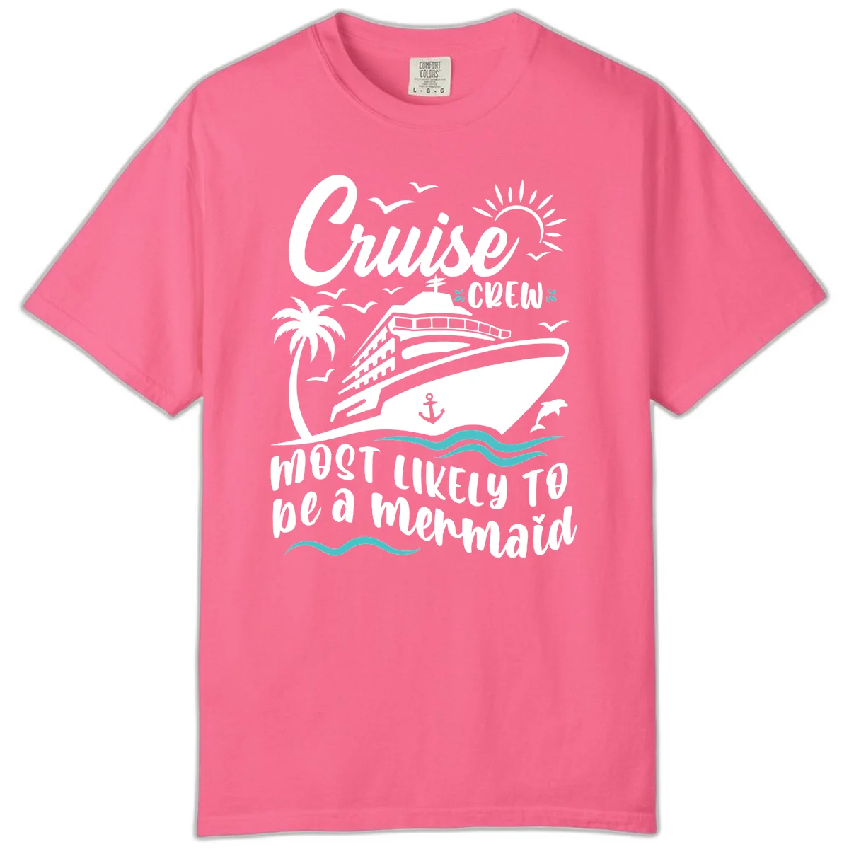 Cruise Crew Mermaid Life Comfort Color in Crunchberry