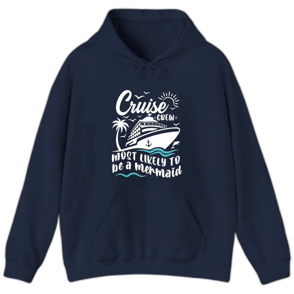 Cruise Crew Mermaid Life Hoodie in Navy
