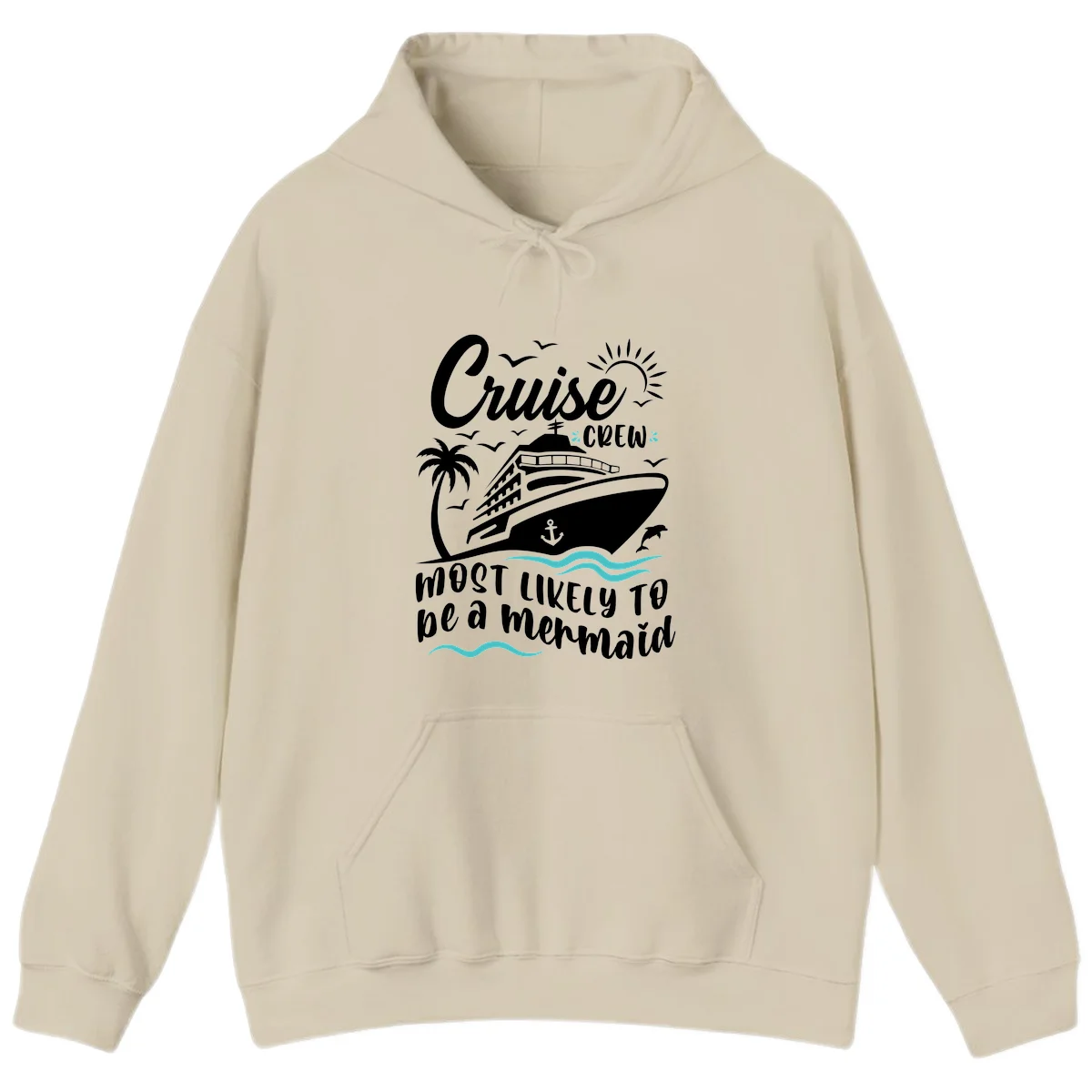 Cruise Crew Mermaid Life Hoodie in Sand