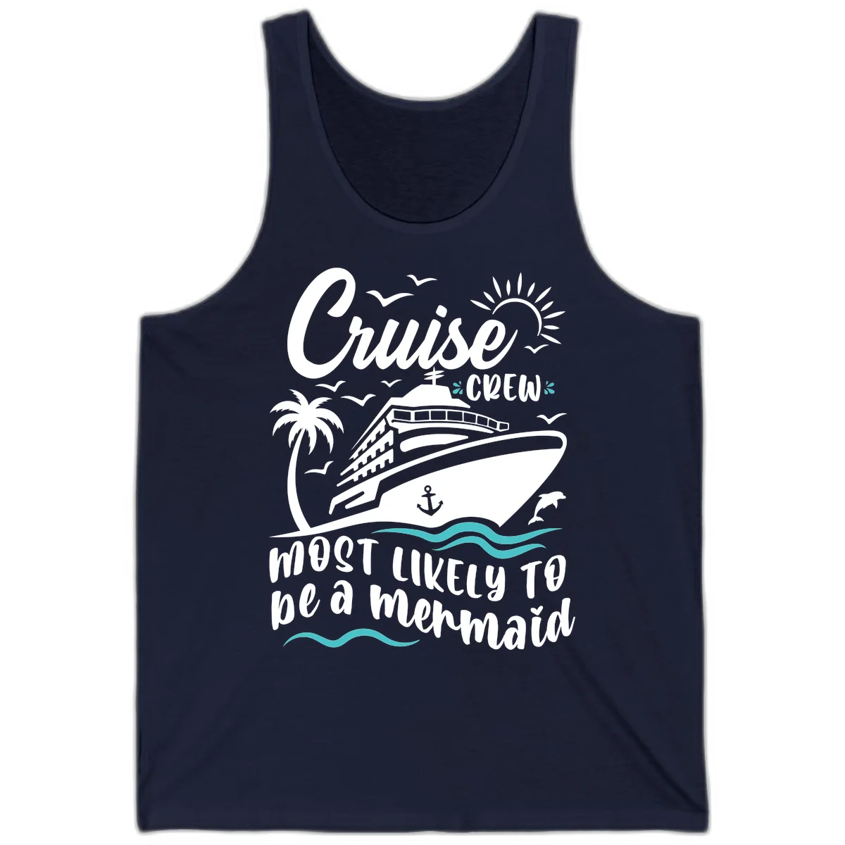 Cruise Crew Mermaid Life Tank in Navy