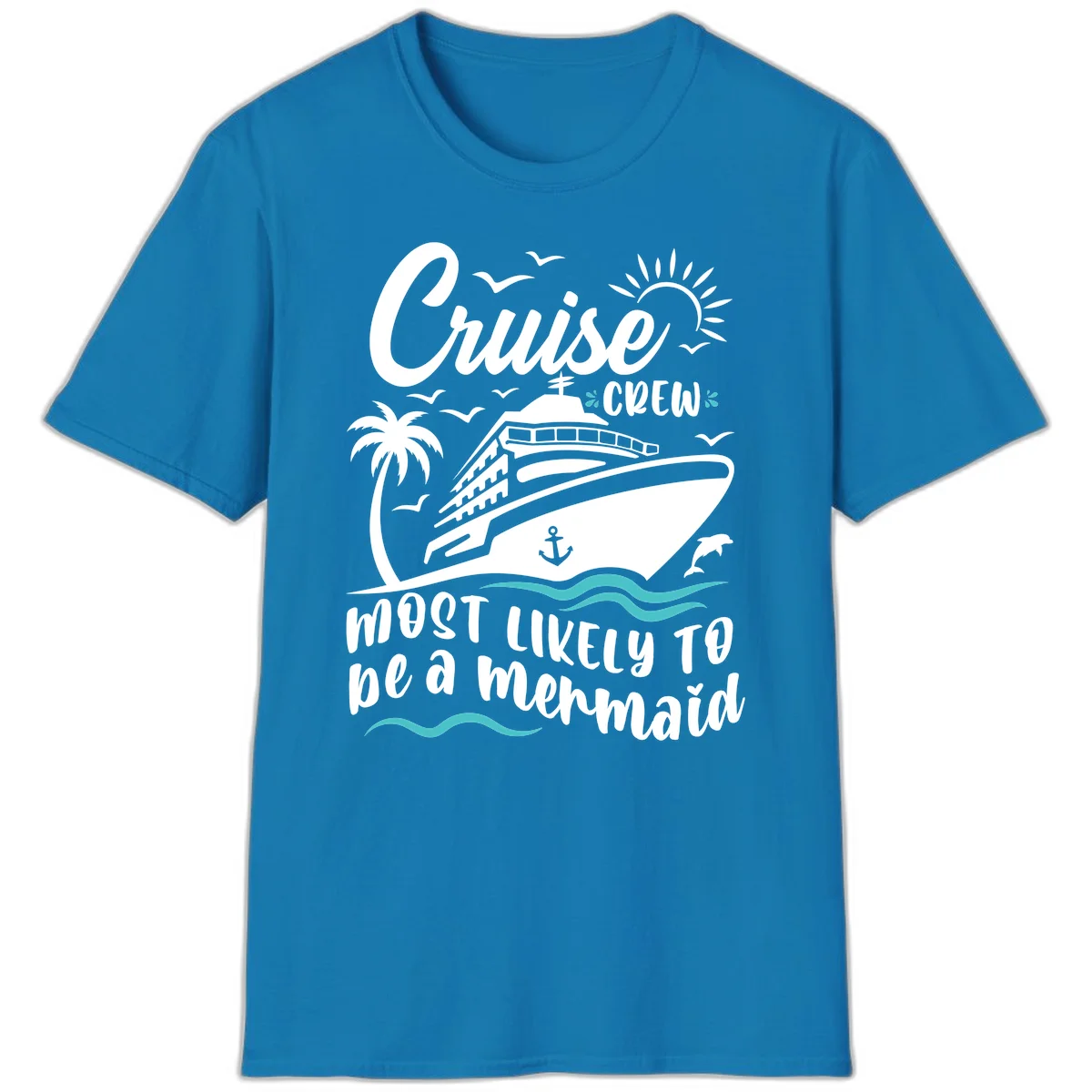 Cruise Crew Mermaid Life T-Shirt in Sapphire