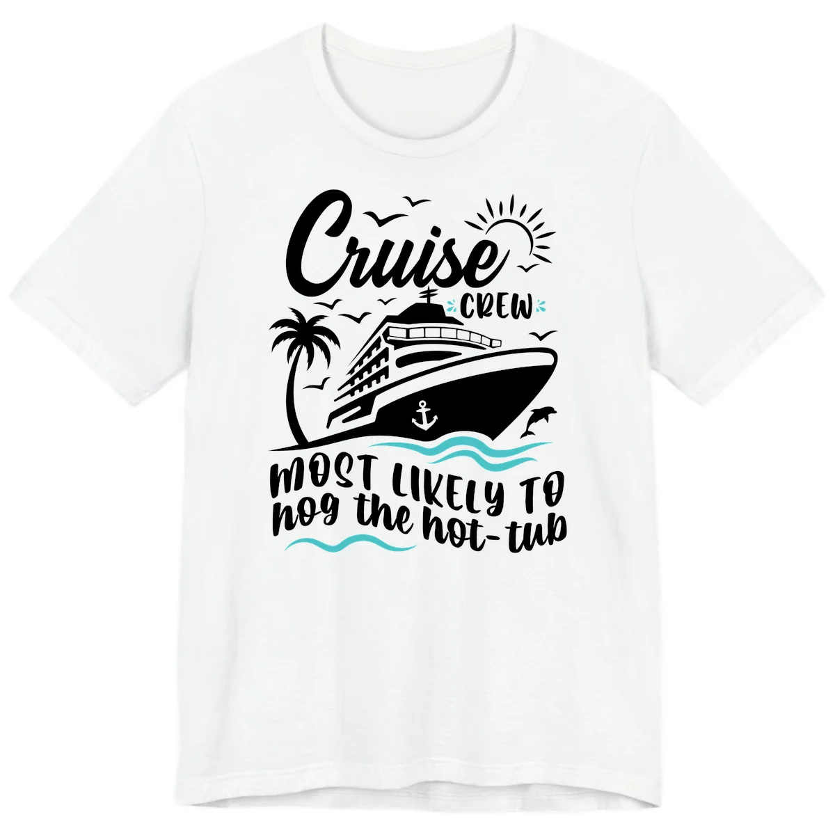 Cruise Crew Hot Tub Humor Premium T-Shirt in White