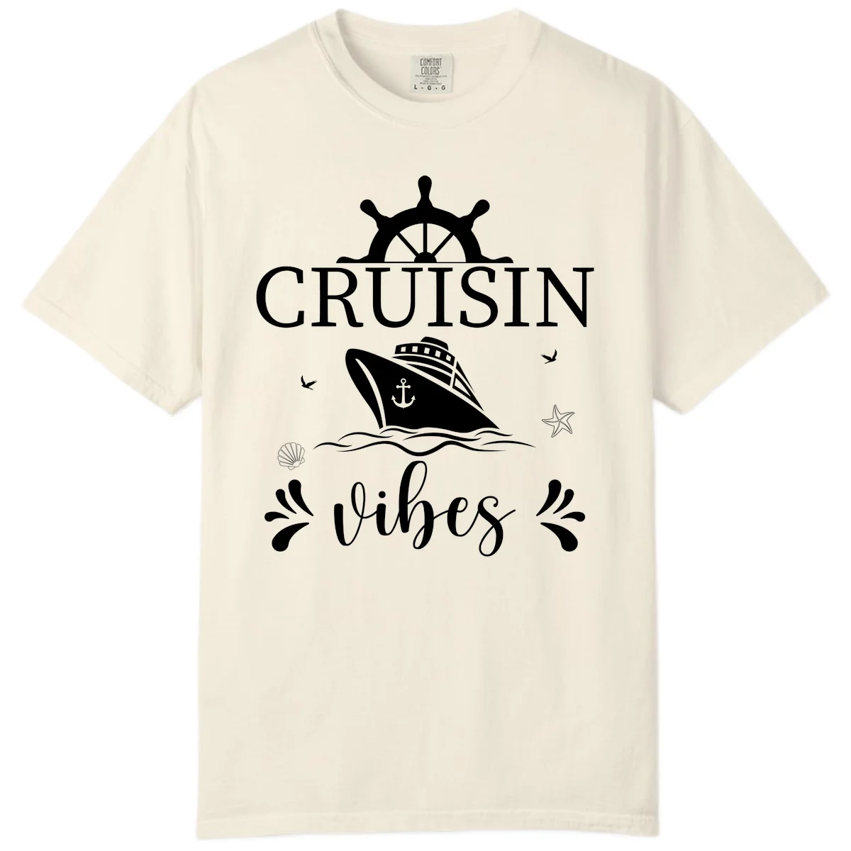 Cruisin Vibes Nautical Helm Comfort Color in Ivory