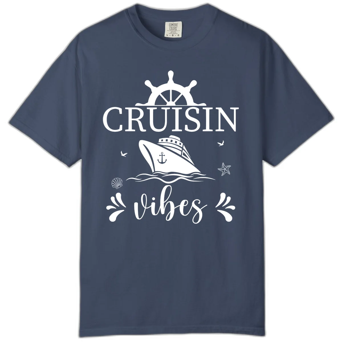 Cruisin Vibes Nautical Helm Comfort Color in Midnight