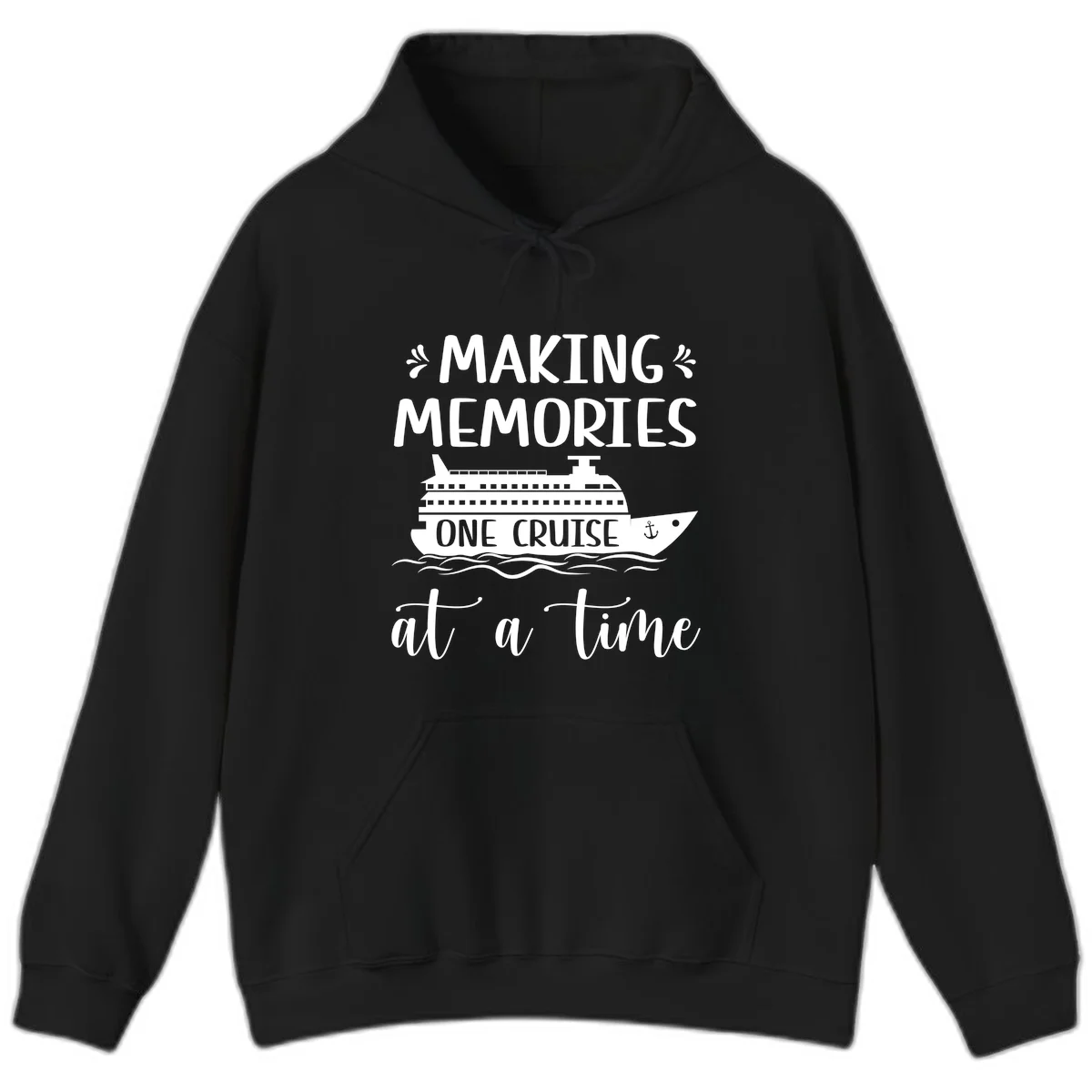 Making Memories One Cruise At A Time Hoodie in Black