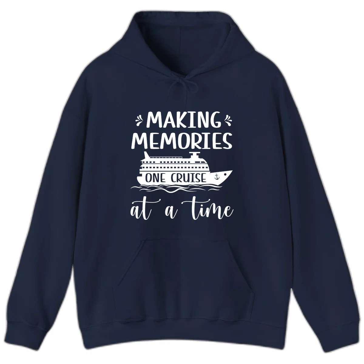 Making Memories One Cruise At A Time Hoodie in Navy