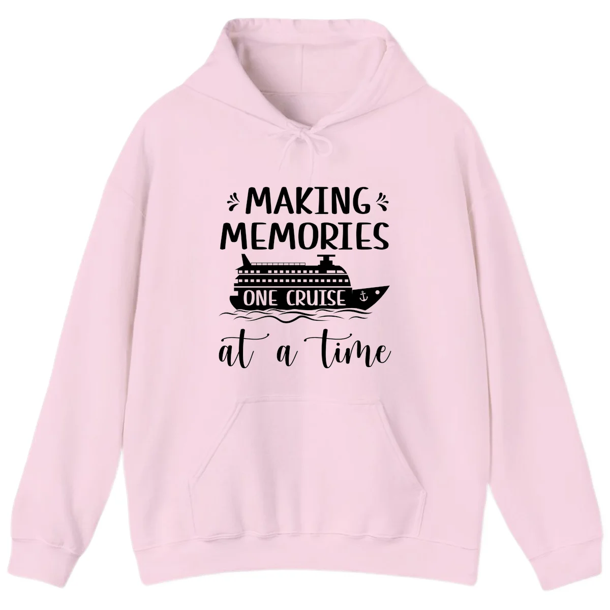 Making Memories One Cruise At A Time Hoodie in Light Pink