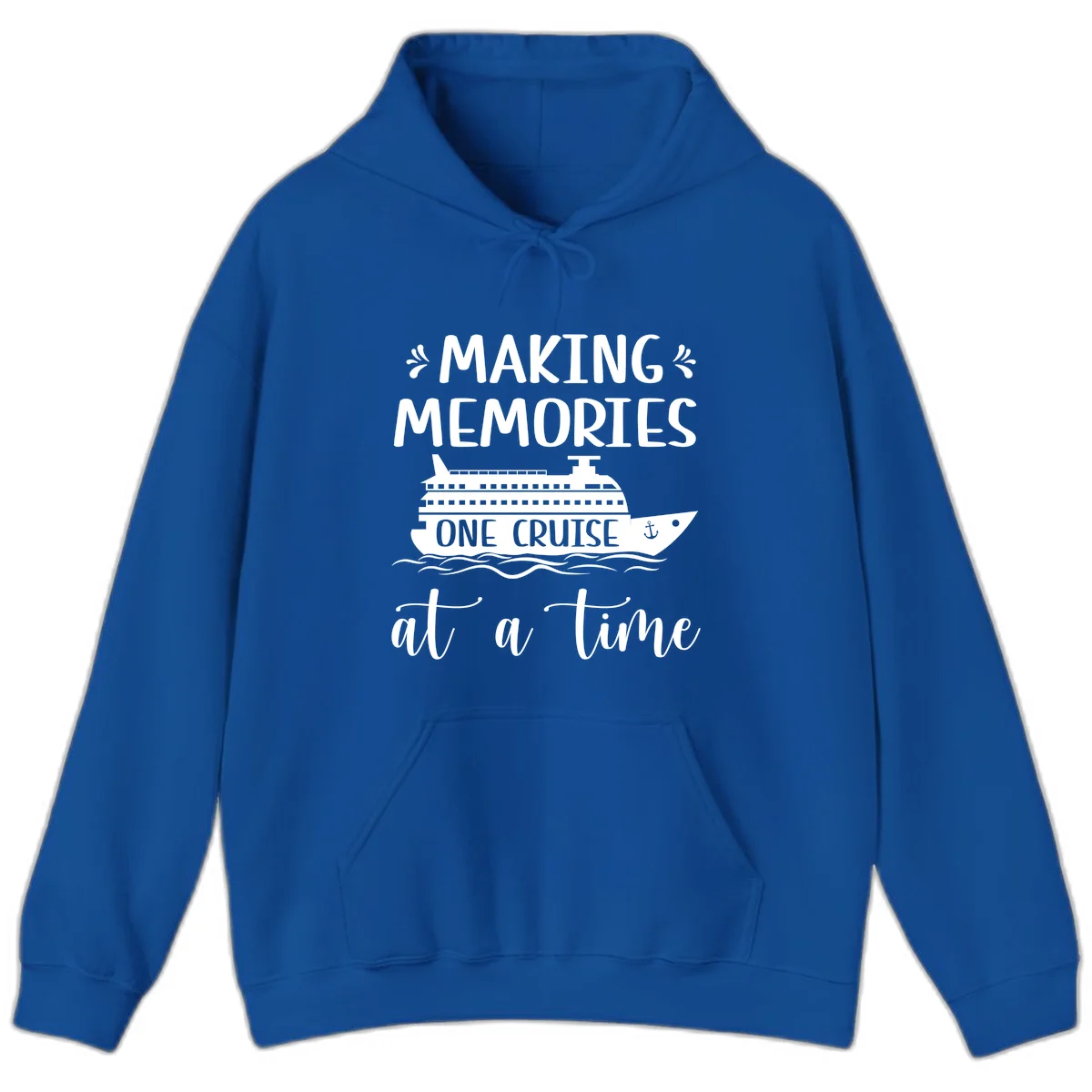 Making Memories One Cruise At A Time Hoodie in Royal