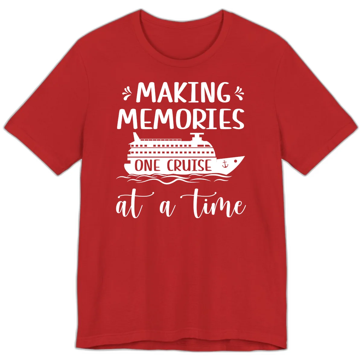 Making Memories One Cruise At A Time Premium T-Shirt in Red