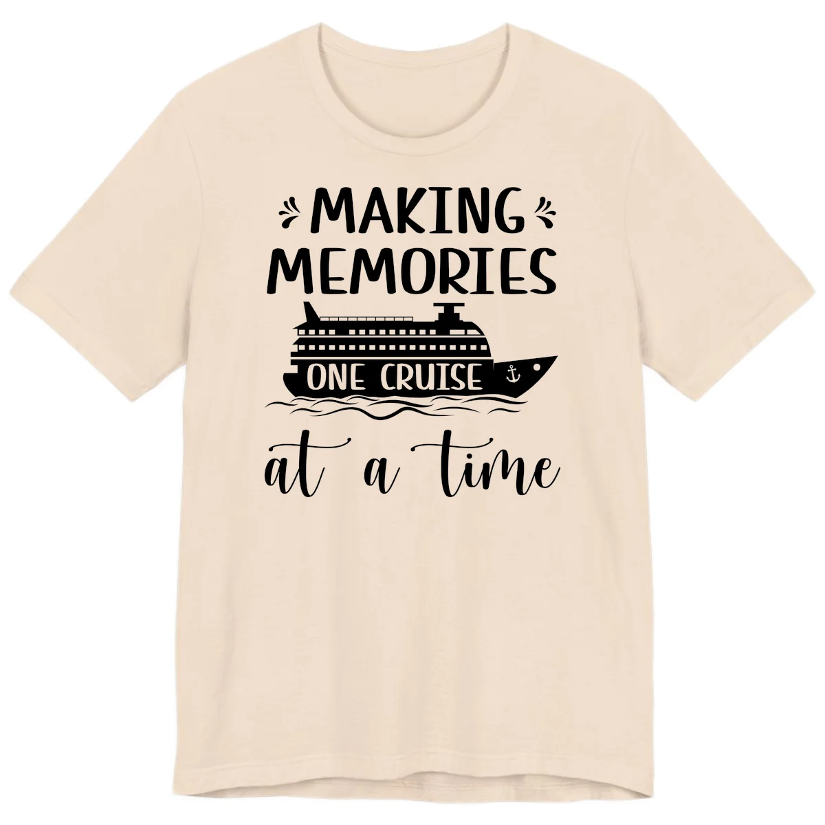 Making Memories One Cruise At A Time Premium T-Shirt in Soft Cream