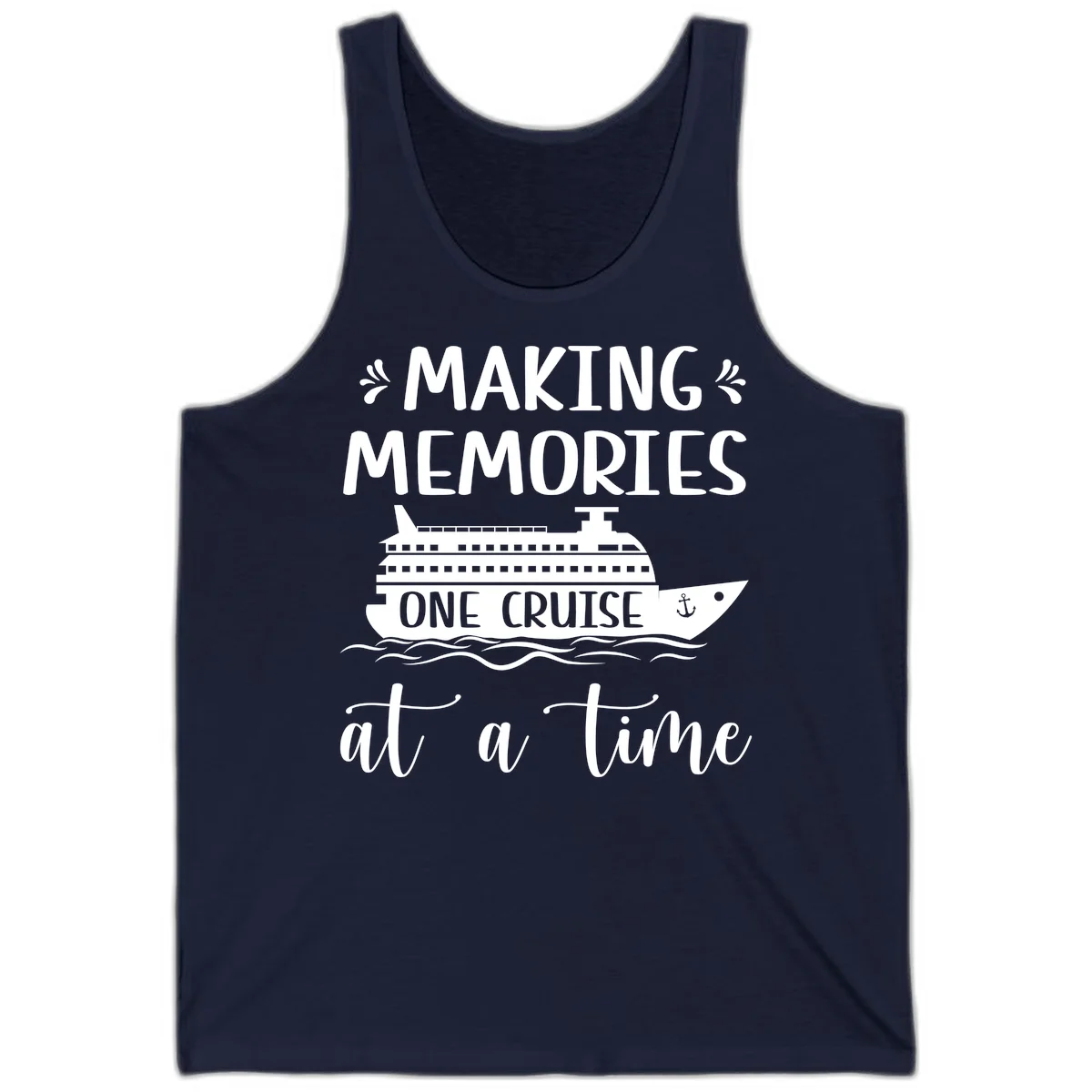 Making Memories One Cruise At A Time Tank in Navy