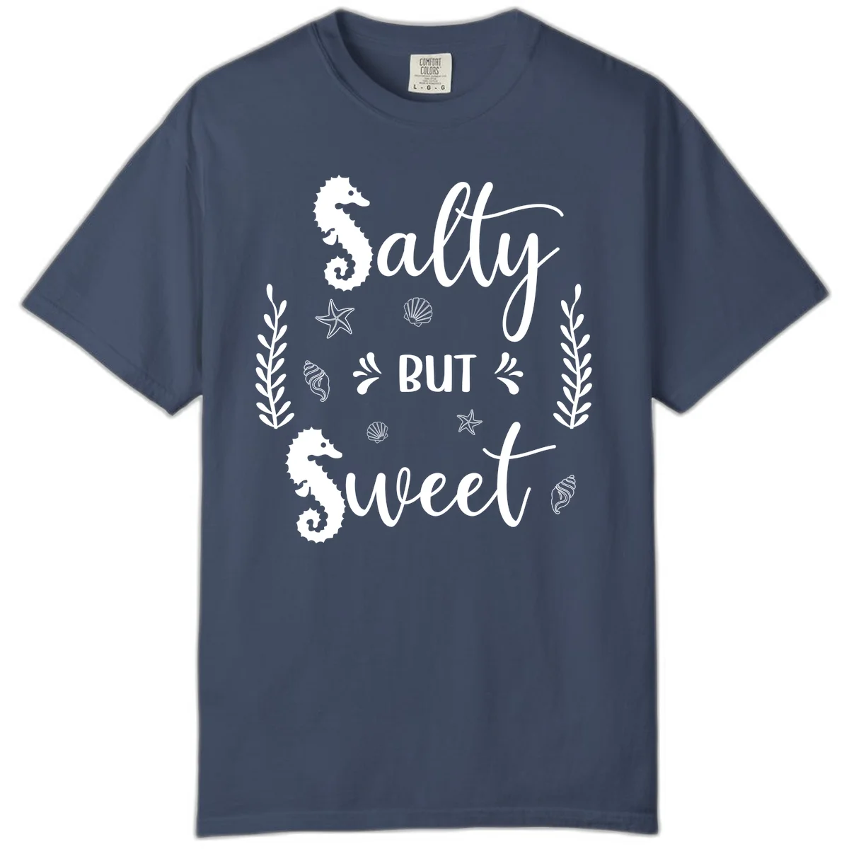 Salty But Sweet Nautical Design Comfort Color in Midnight
