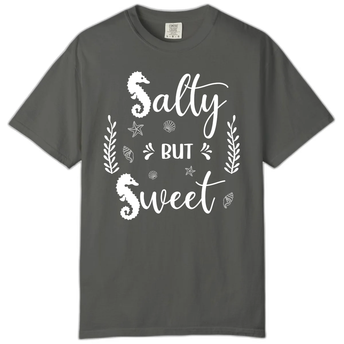 Salty But Sweet Nautical Design Comfort Color in Pepper