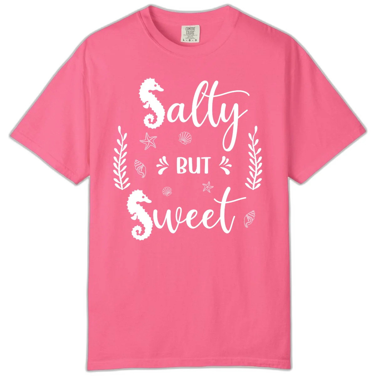 Salty But Sweet Nautical Design Comfort Color in Crunchberry