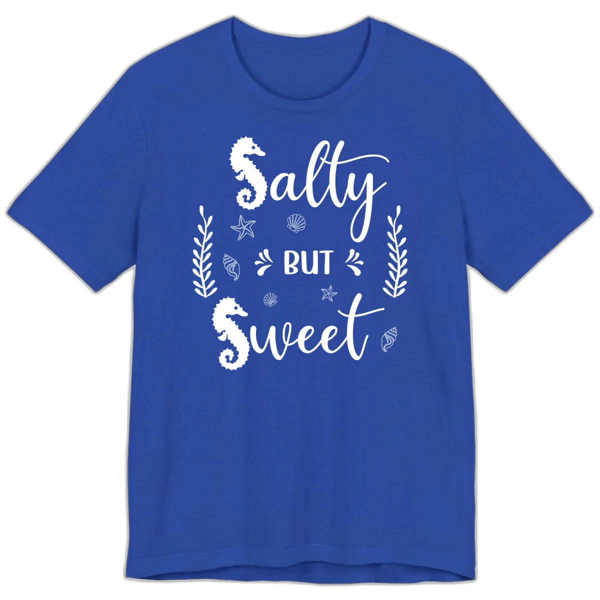 Salty But Sweet Nautical Design Premium T-Shirt in True Royal