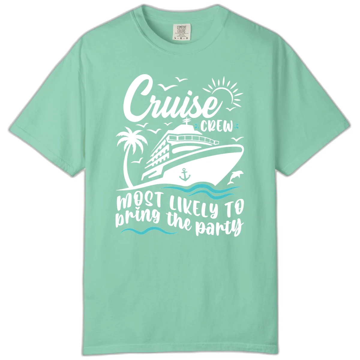 Cruise Crew Most Likely to Bring the Party Comfort Color in Island Reef