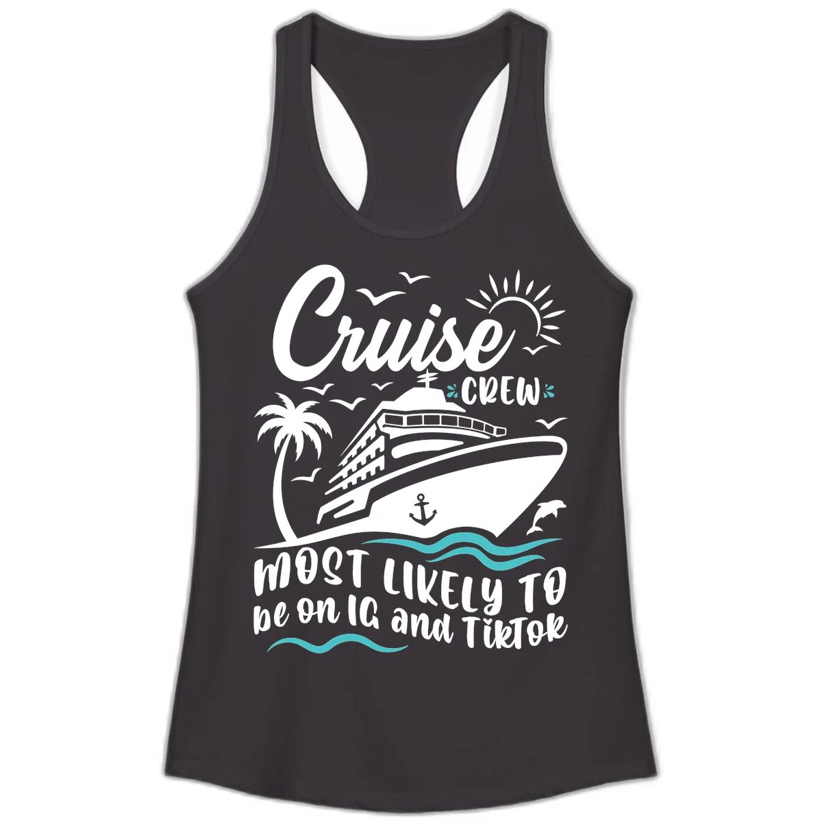 Cruise Crew Most Likely To Ladies Tank in Black
