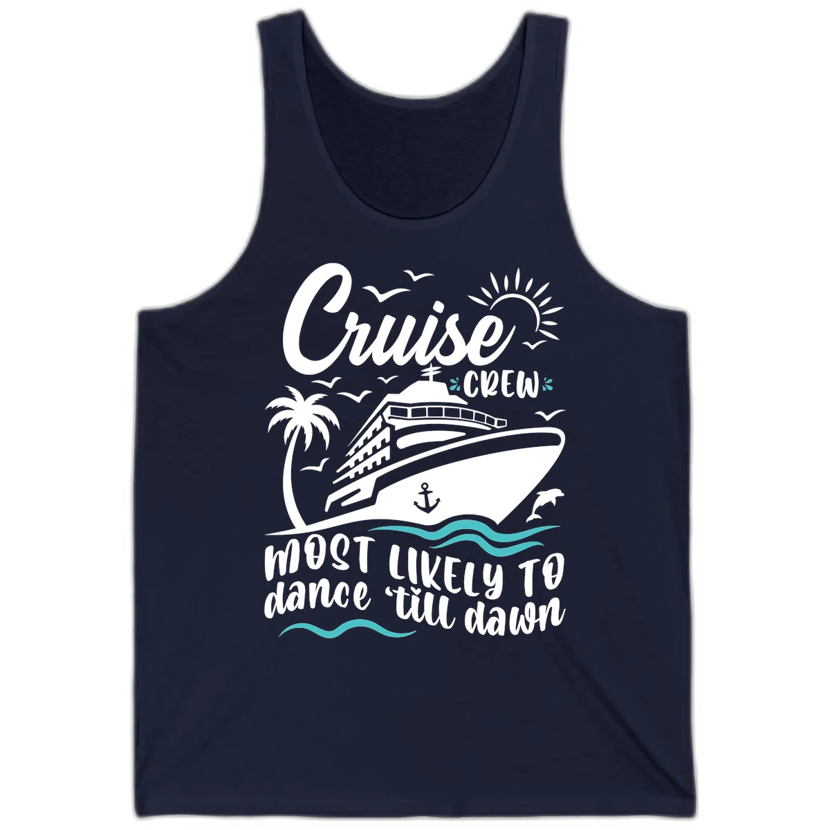 Cruise Crew Most Likely To Dance Tank in Navy