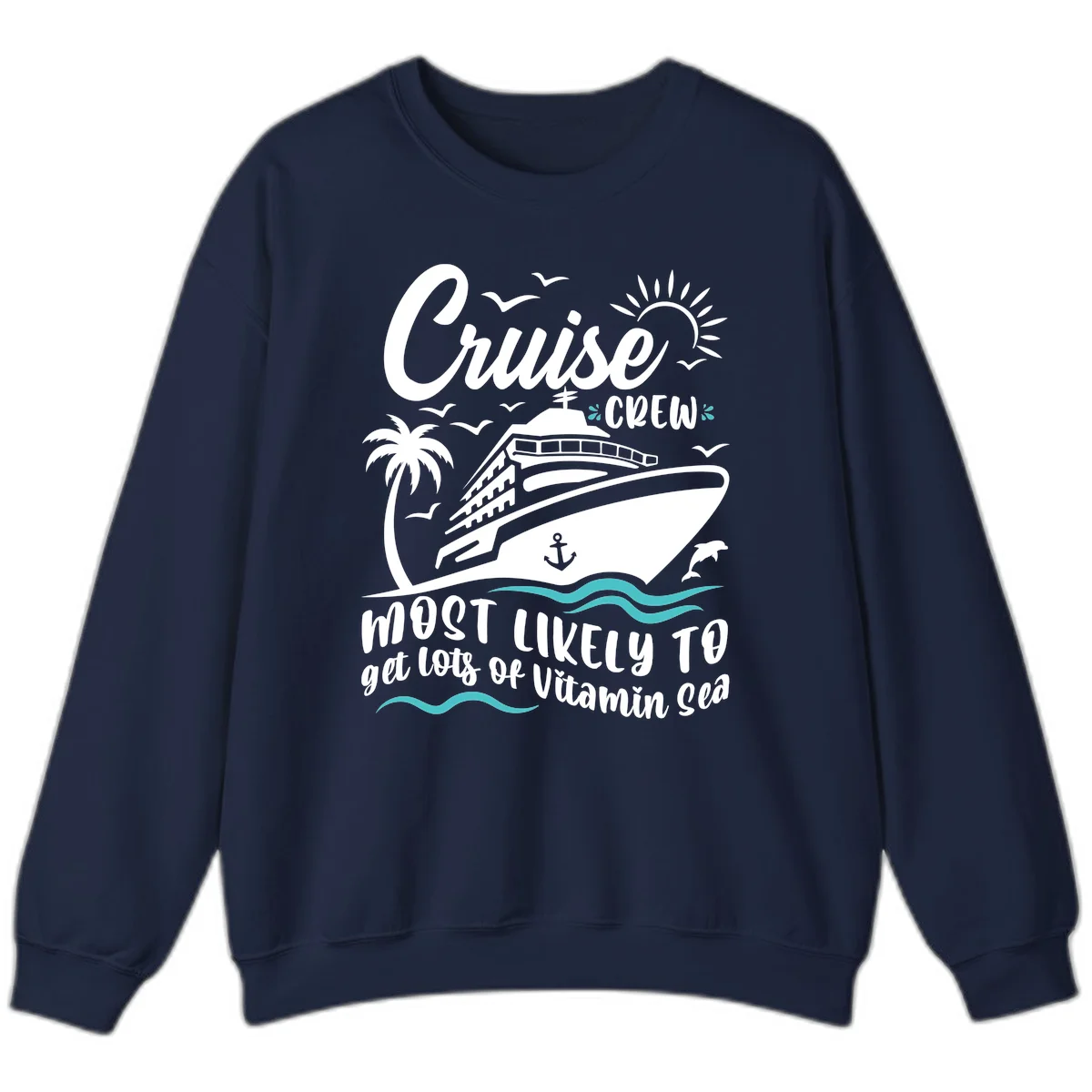 Cruise Crew Vitamin Sea Sweatshirt in Navy
