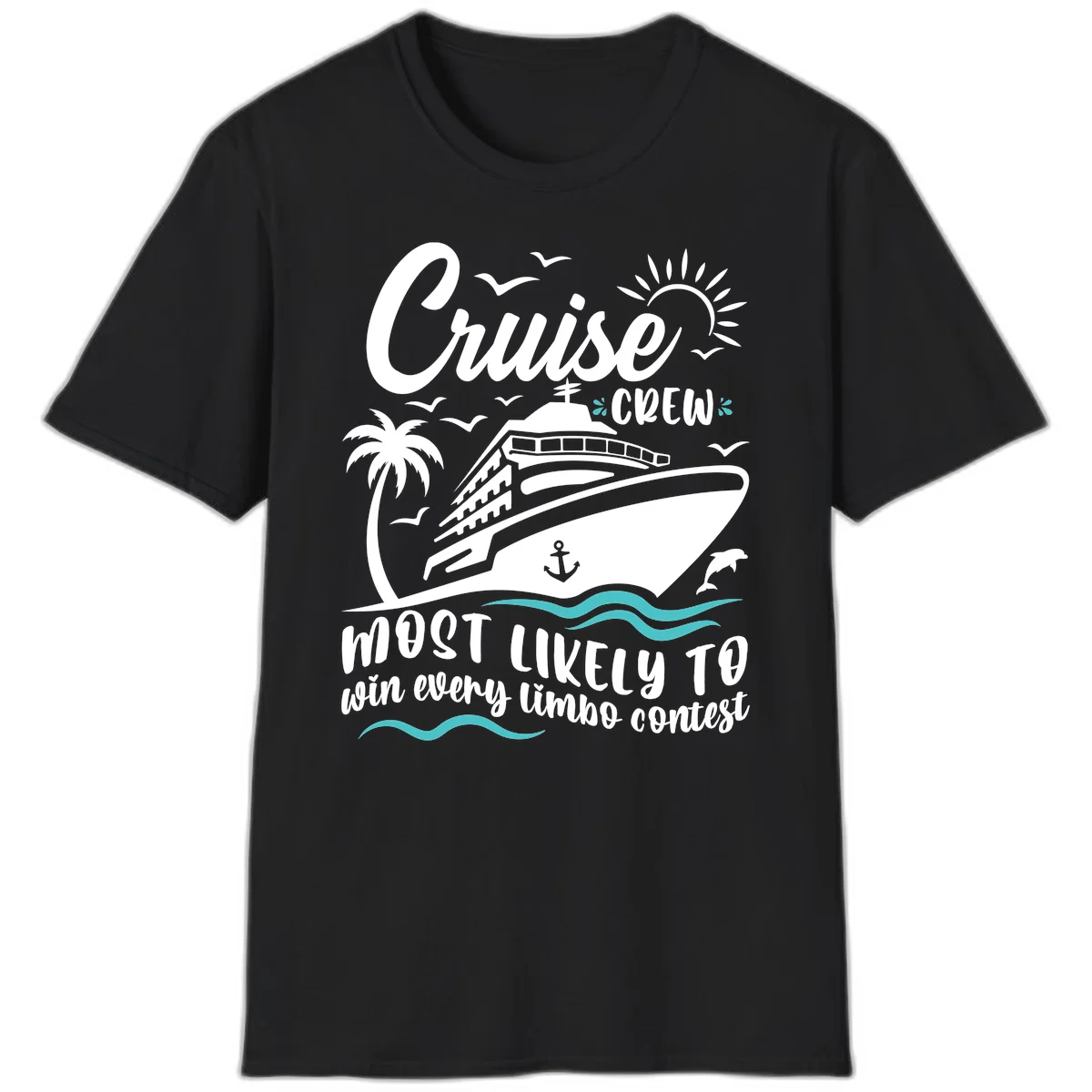 Cruise Crew Limbo Contest T-Shirt in Black
