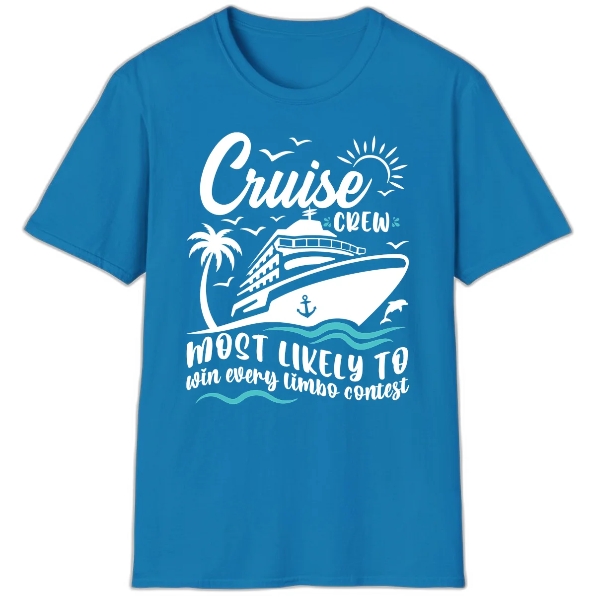 Cruise Crew Limbo Contest T-Shirt in Sapphire
