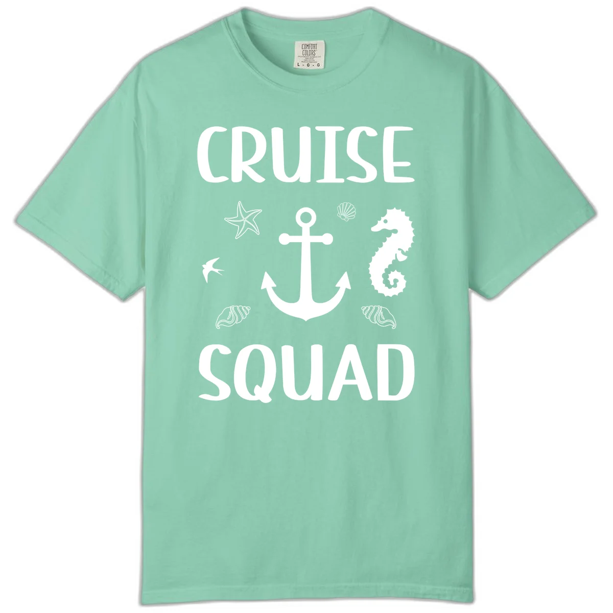 Cruise Squad Anchor Comfort Color in Island Reef