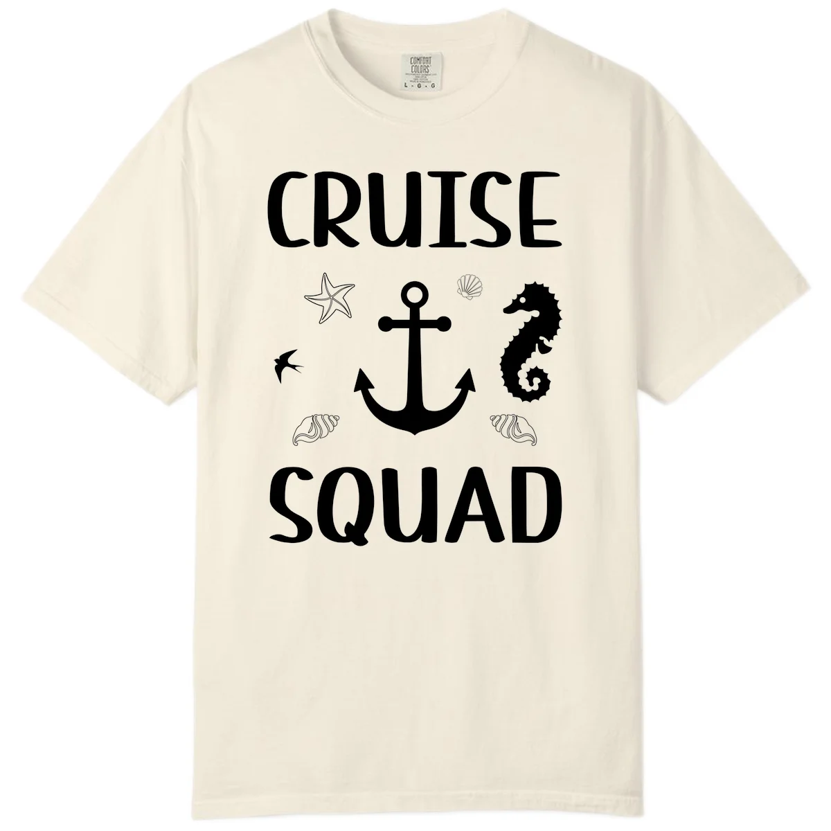 Cruise Squad Anchor Comfort Color in Ivory