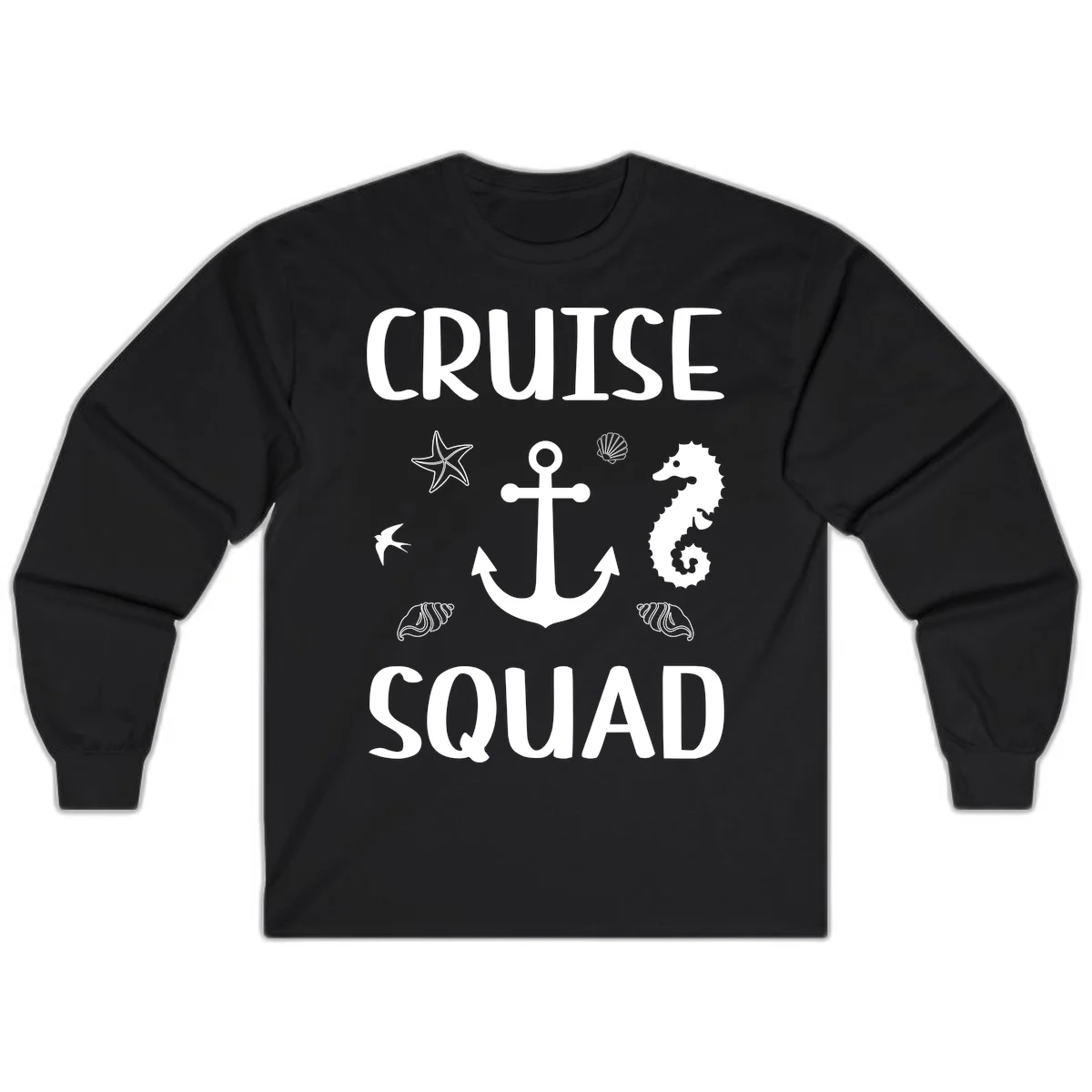 Cruise Squad Anchor Long Sleeve in Black