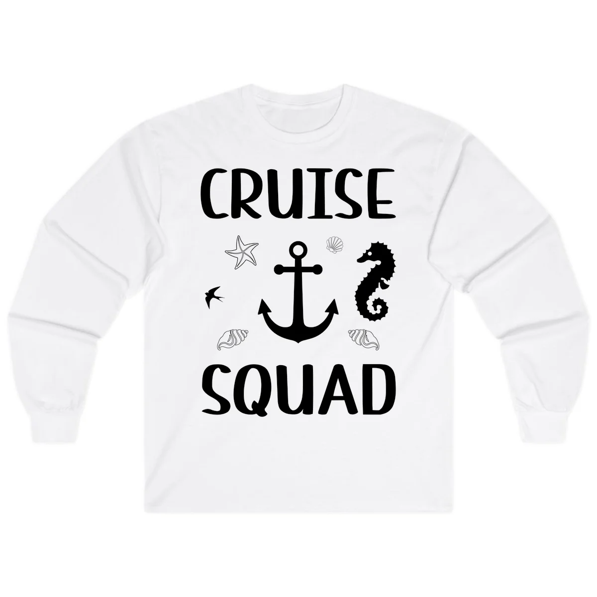 Cruise Squad Anchor Long Sleeve in White