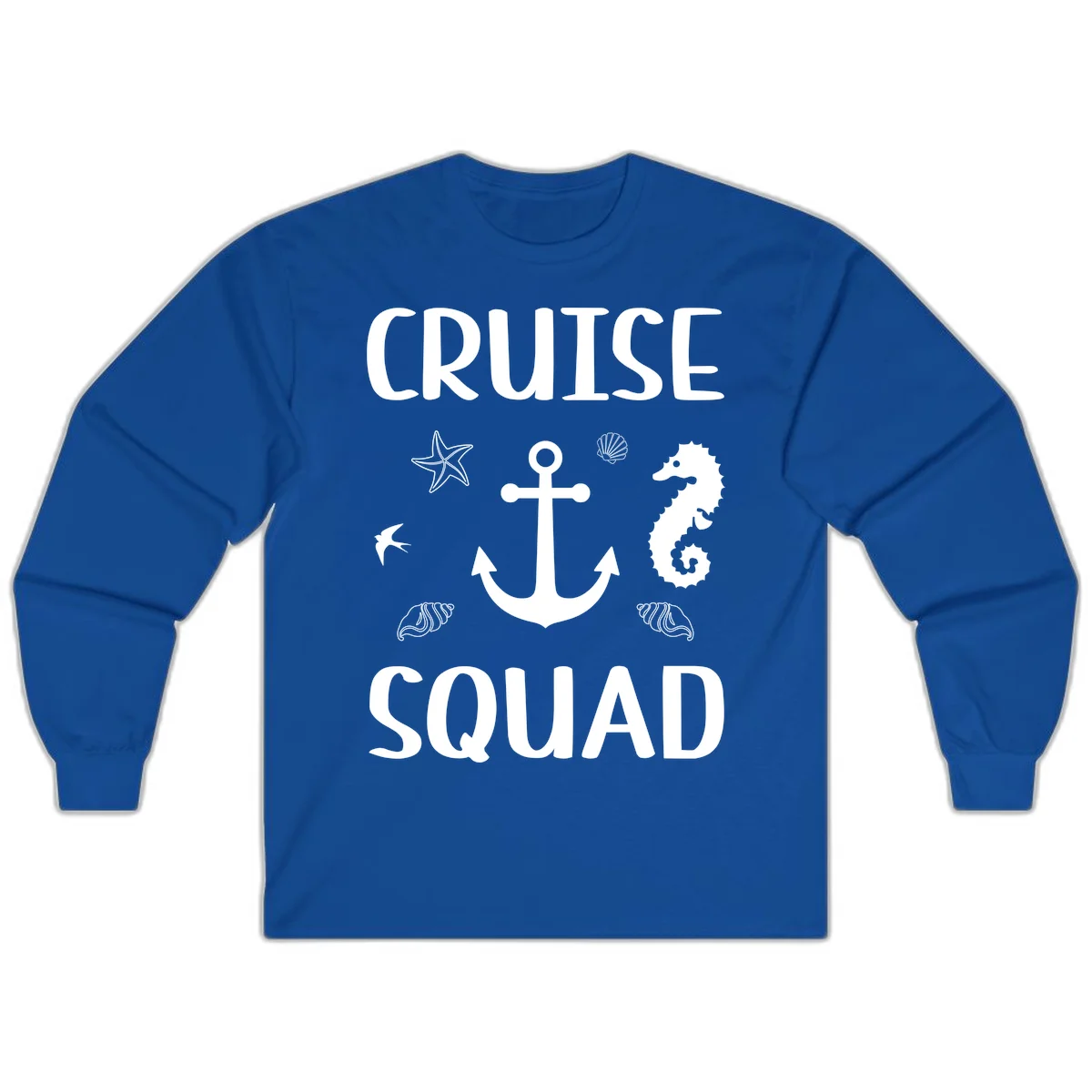 Cruise Squad Anchor Long Sleeve in Royal