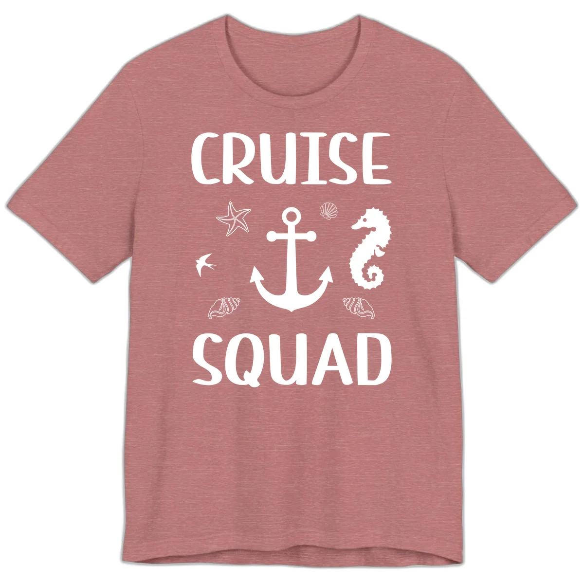 Cruise Squad Anchor Premium T-Shirt in Heather Mauve