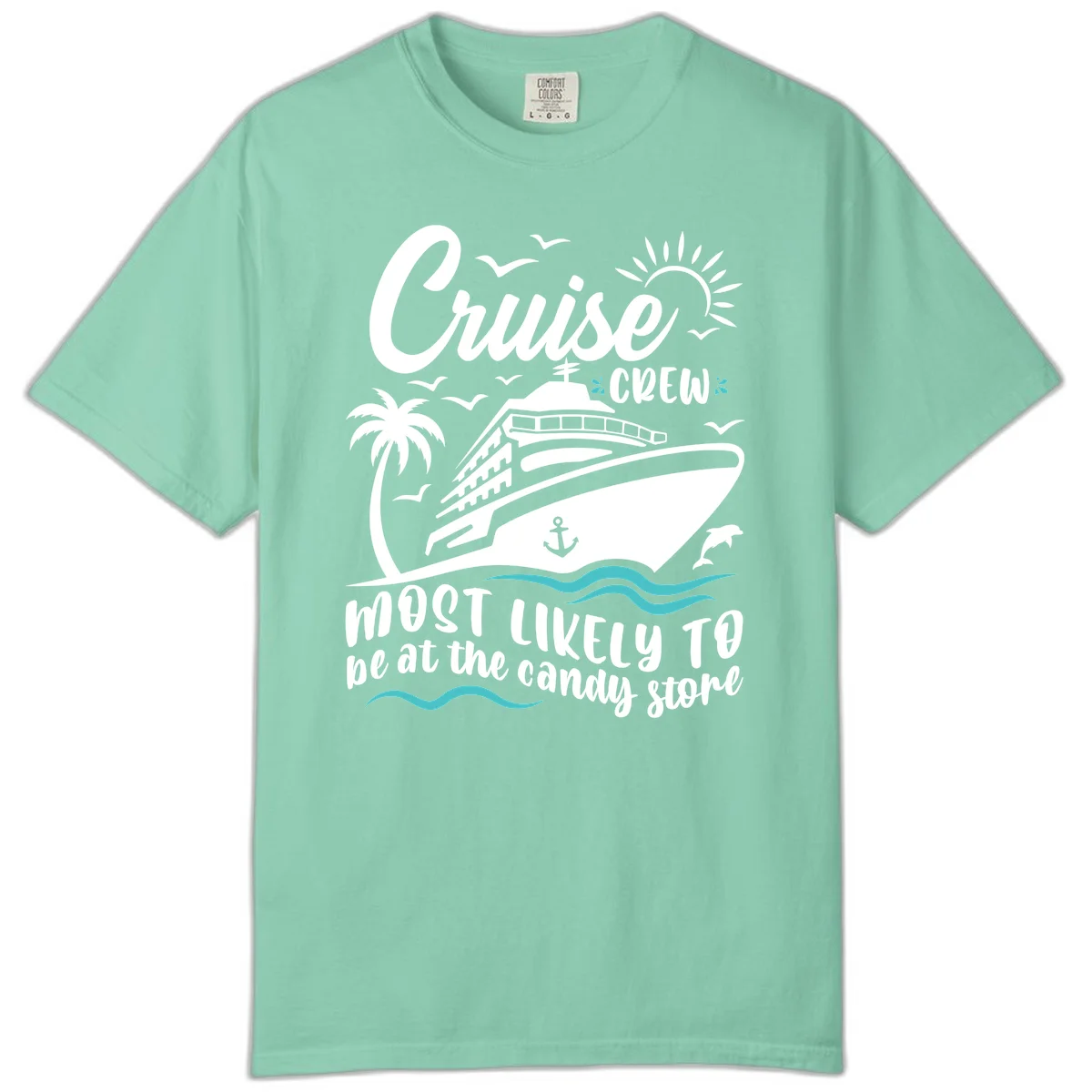 Cruise Crew Candy Store Comfort Color in Island Reef