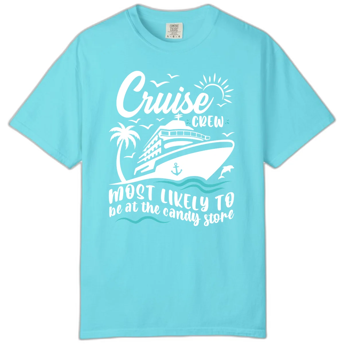Cruise Crew Candy Store Comfort Color in Lagoon Blue