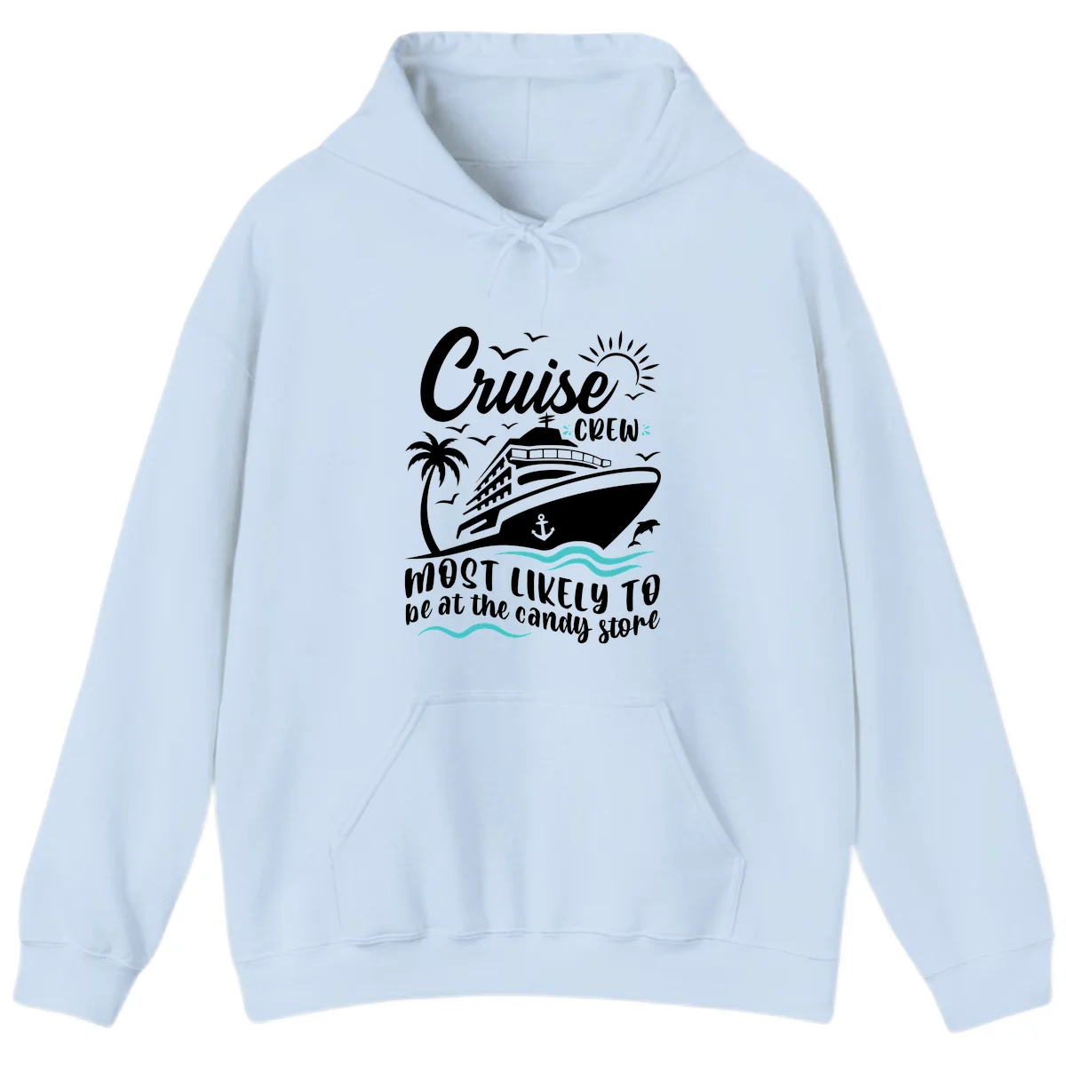 Cruise Crew Candy Store Hoodie in Light Blue