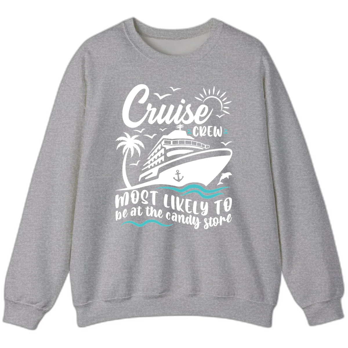Cruise Crew Candy Store Sweatshirt in Sport Grey