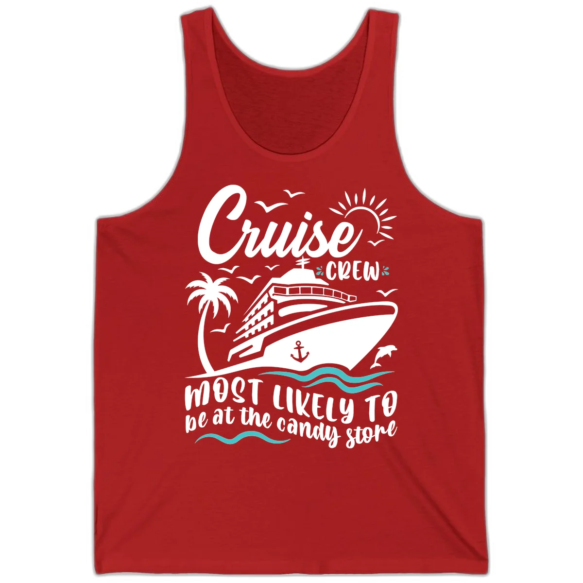 Cruise Crew Candy Store Tank in Red