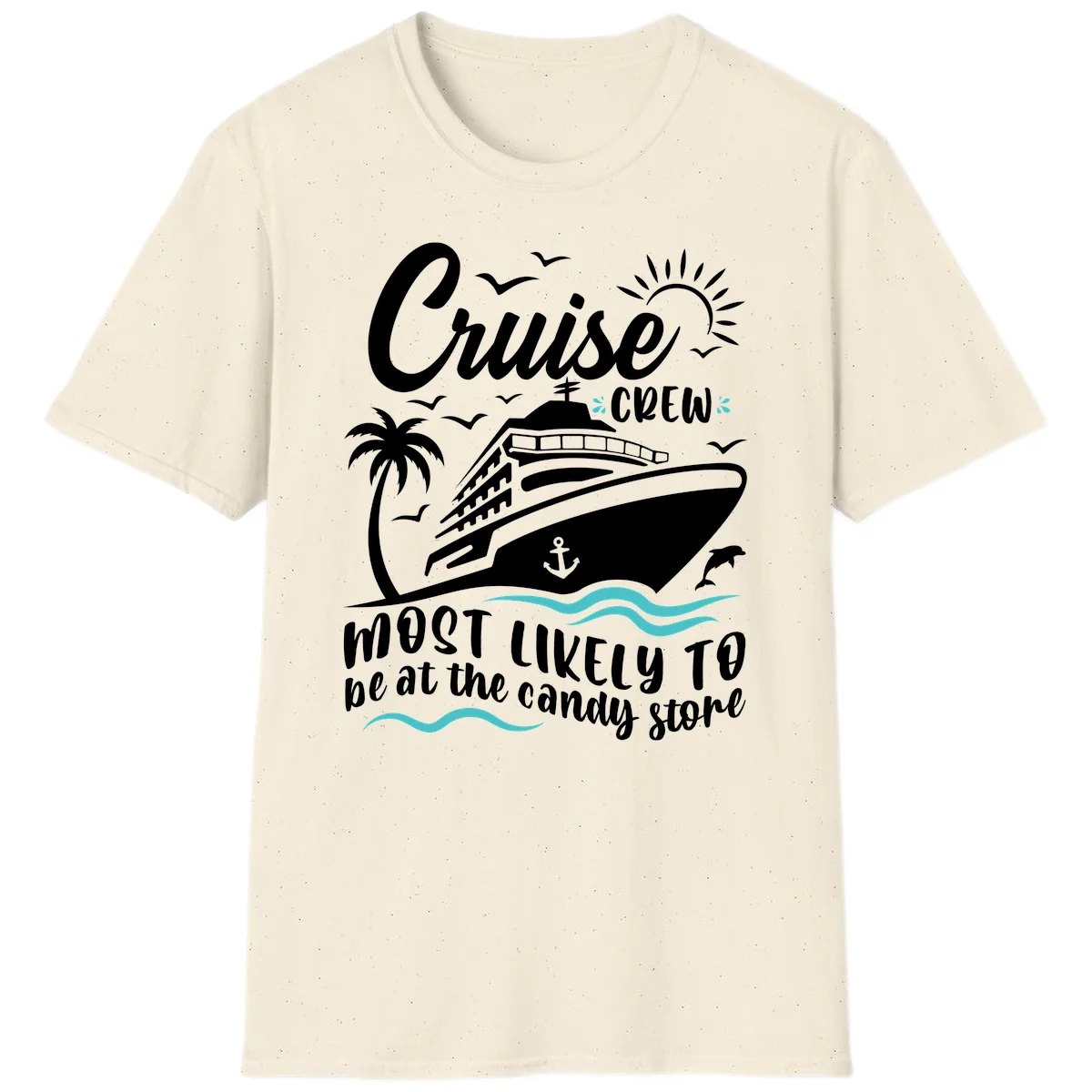Cruise Crew Candy Store T-Shirt in Natural