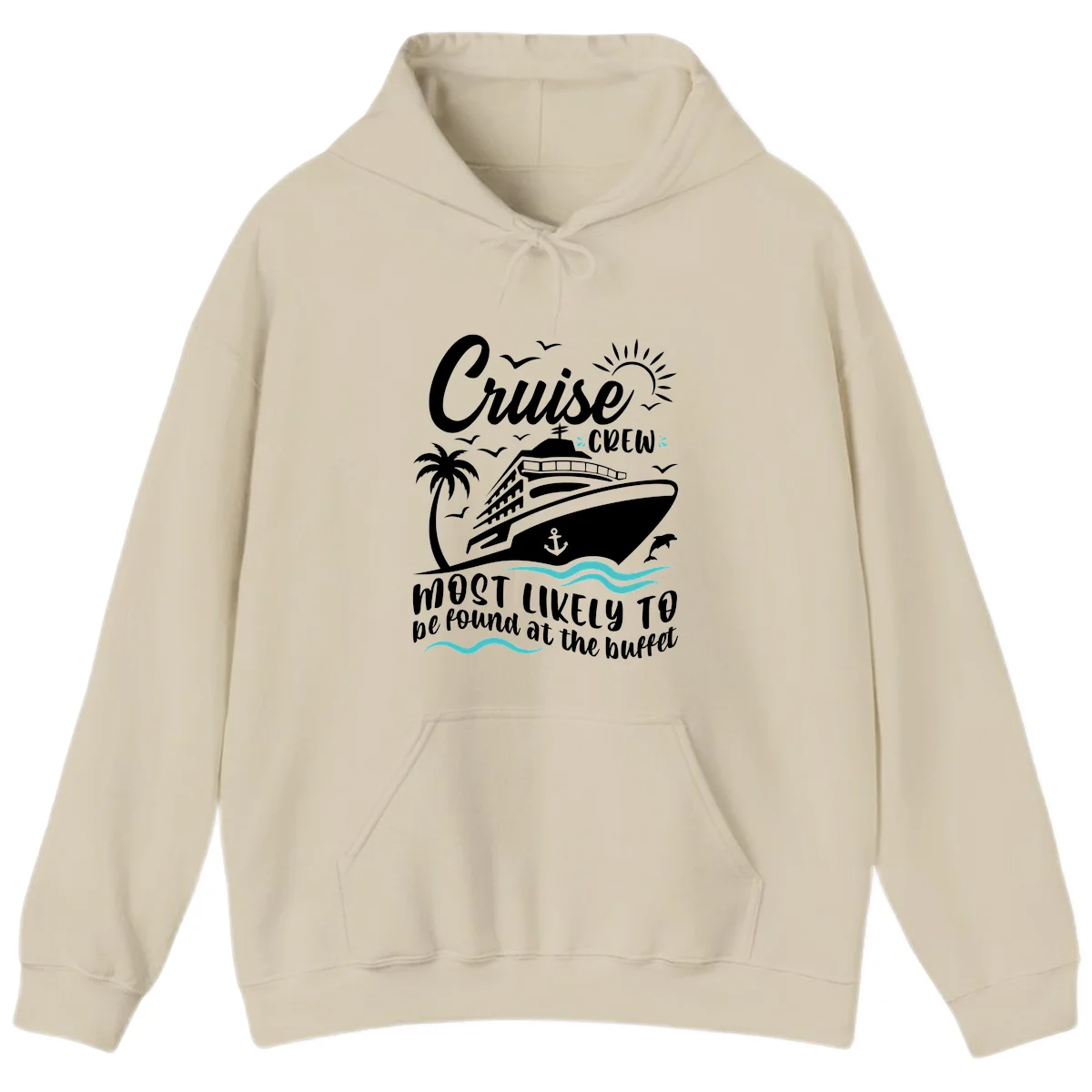 Cruise Crew Buffet Hoodie in Sand