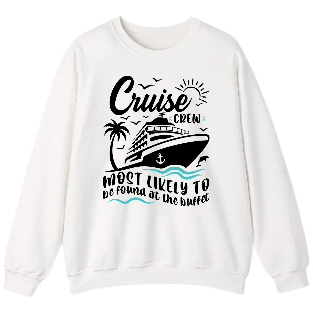 Cruise Crew Buffet Sweatshirt in White